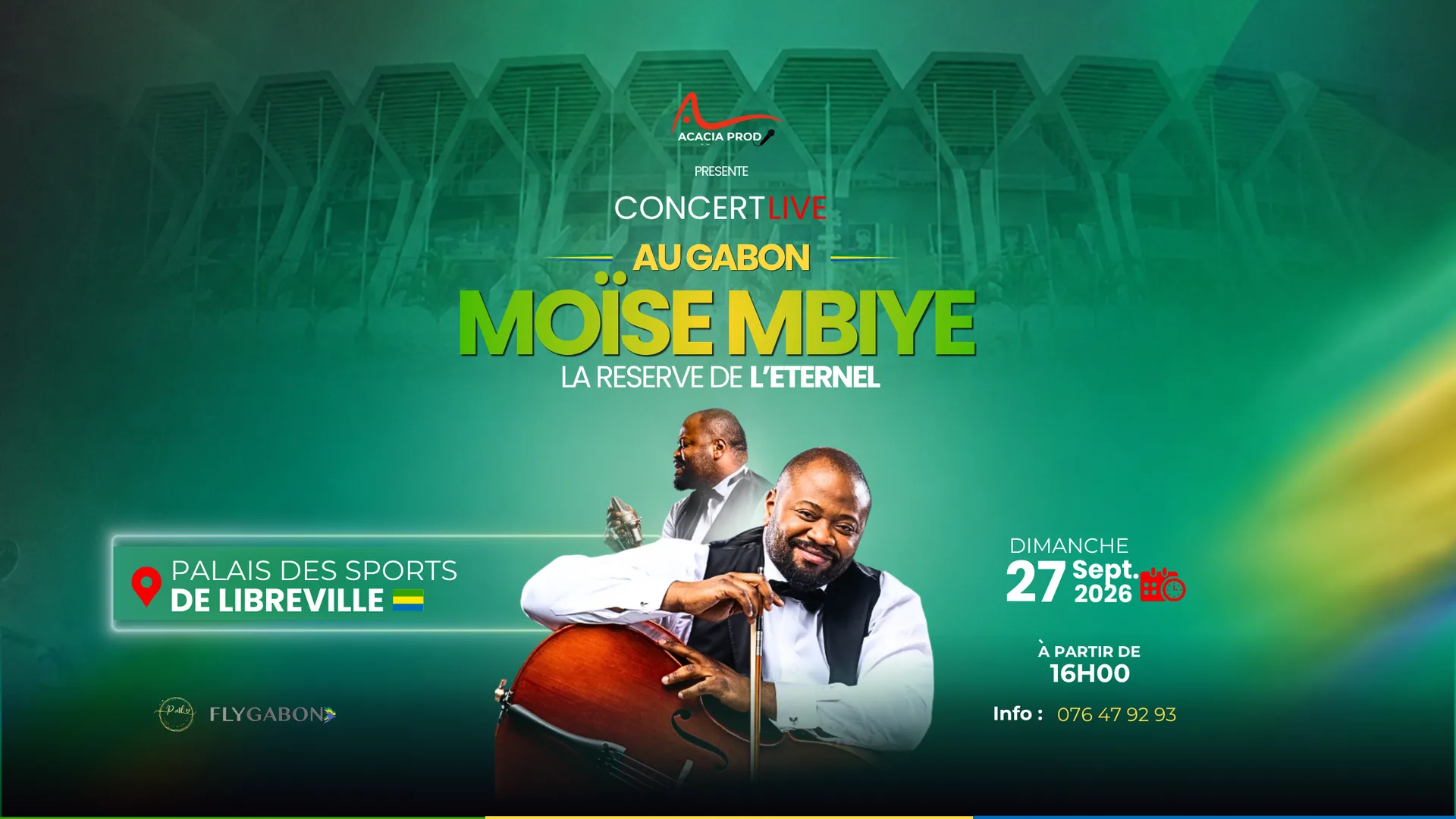 Affiche — Moïse Mbiye — La Réserve de l'Éternel · Libreville